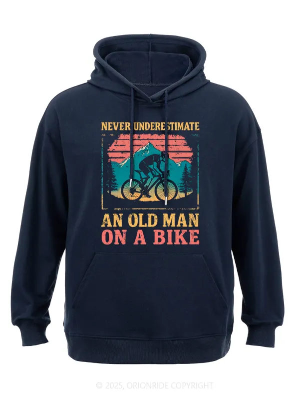 Orionride Old Man On A Bike Classic Hoodie sold by Orionride