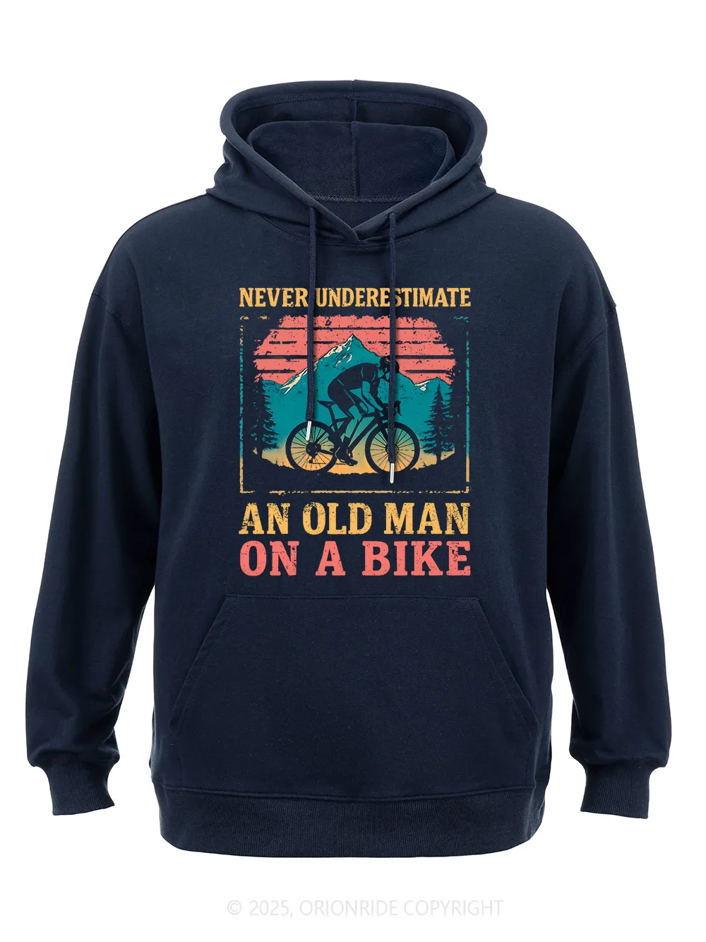 Orionride Old Man On A Bike Classic Hoodie sold by Orionride