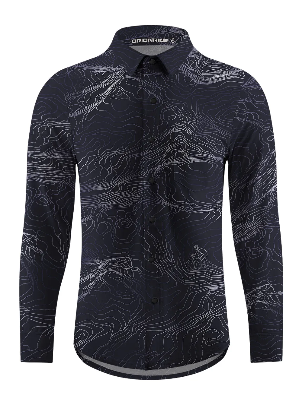 Orionride Rugged Contours Men's Stretchy Breathable Long Sleeve Gravel Shirt sold by Orionride