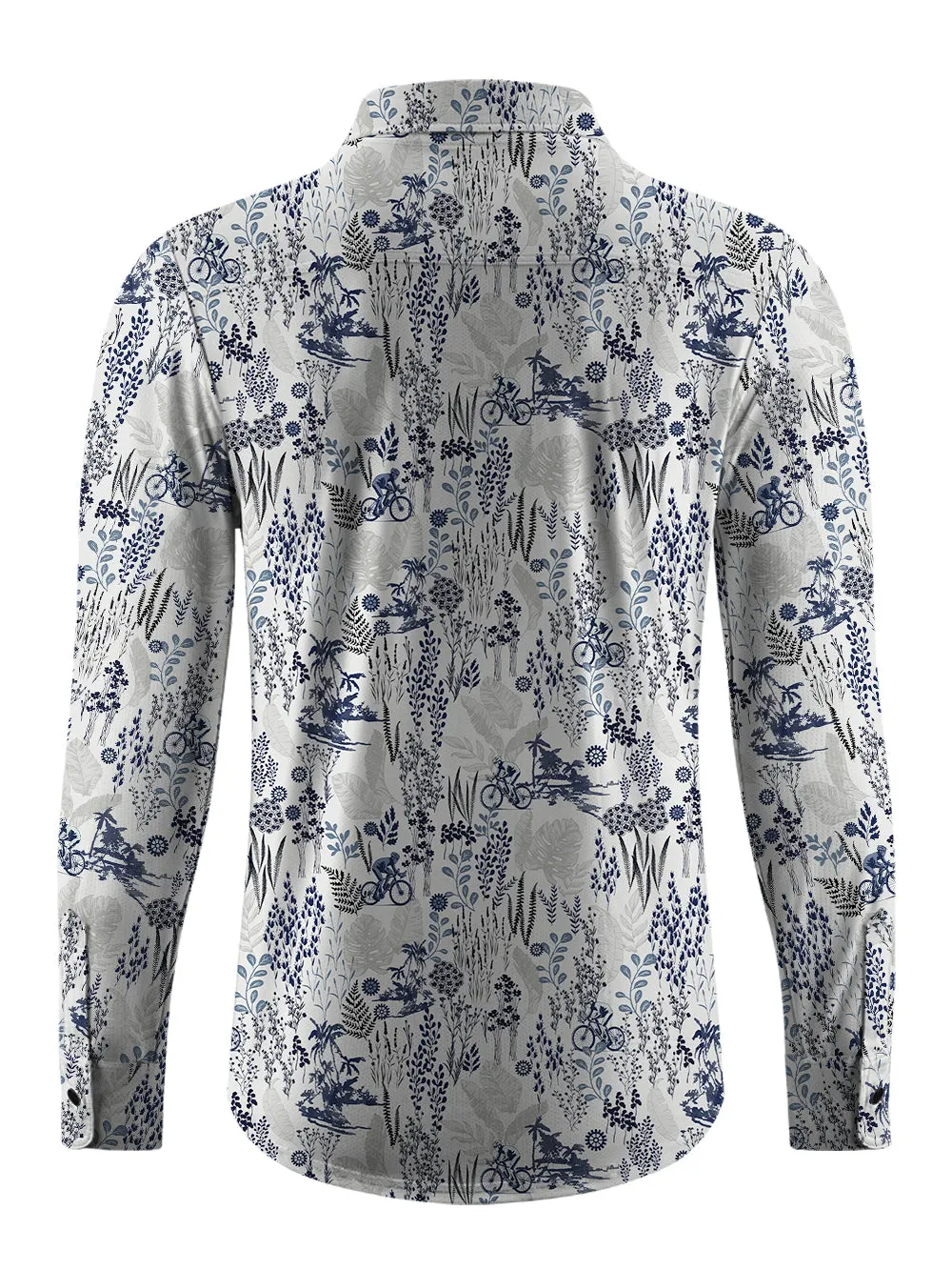 Orionride Dense Forest Men's Stretchy Breathable Long Sleeve Gravel Shirt sold by Orionride product image thumbnail 3