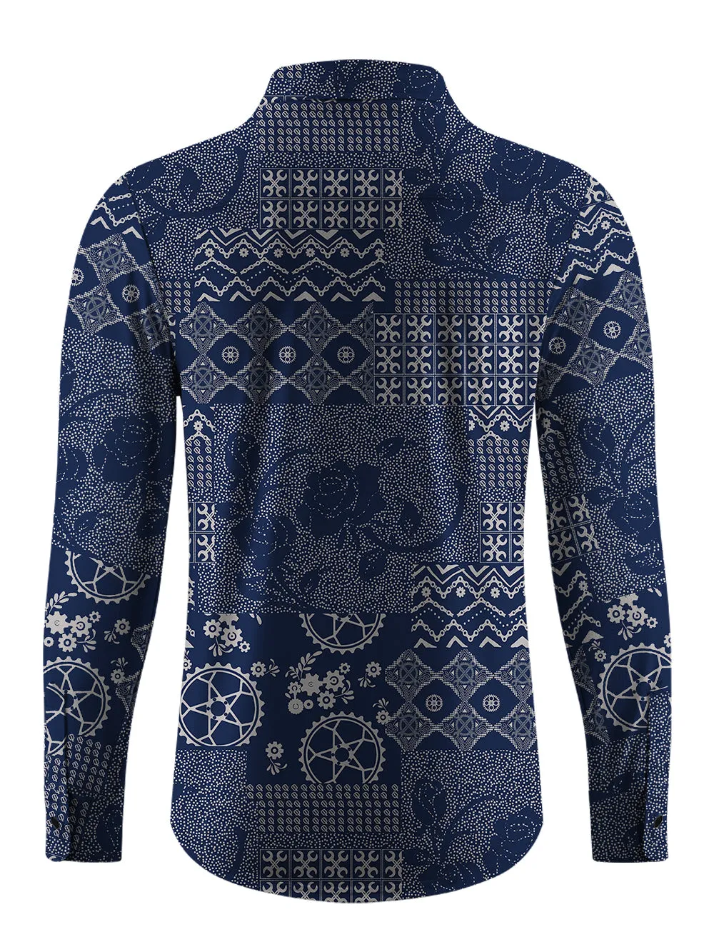 Orionride Rose Story Men's Stretchy Breathable Long Sleeve Gravel Shirt sold by Orionride product image thumbnail 3