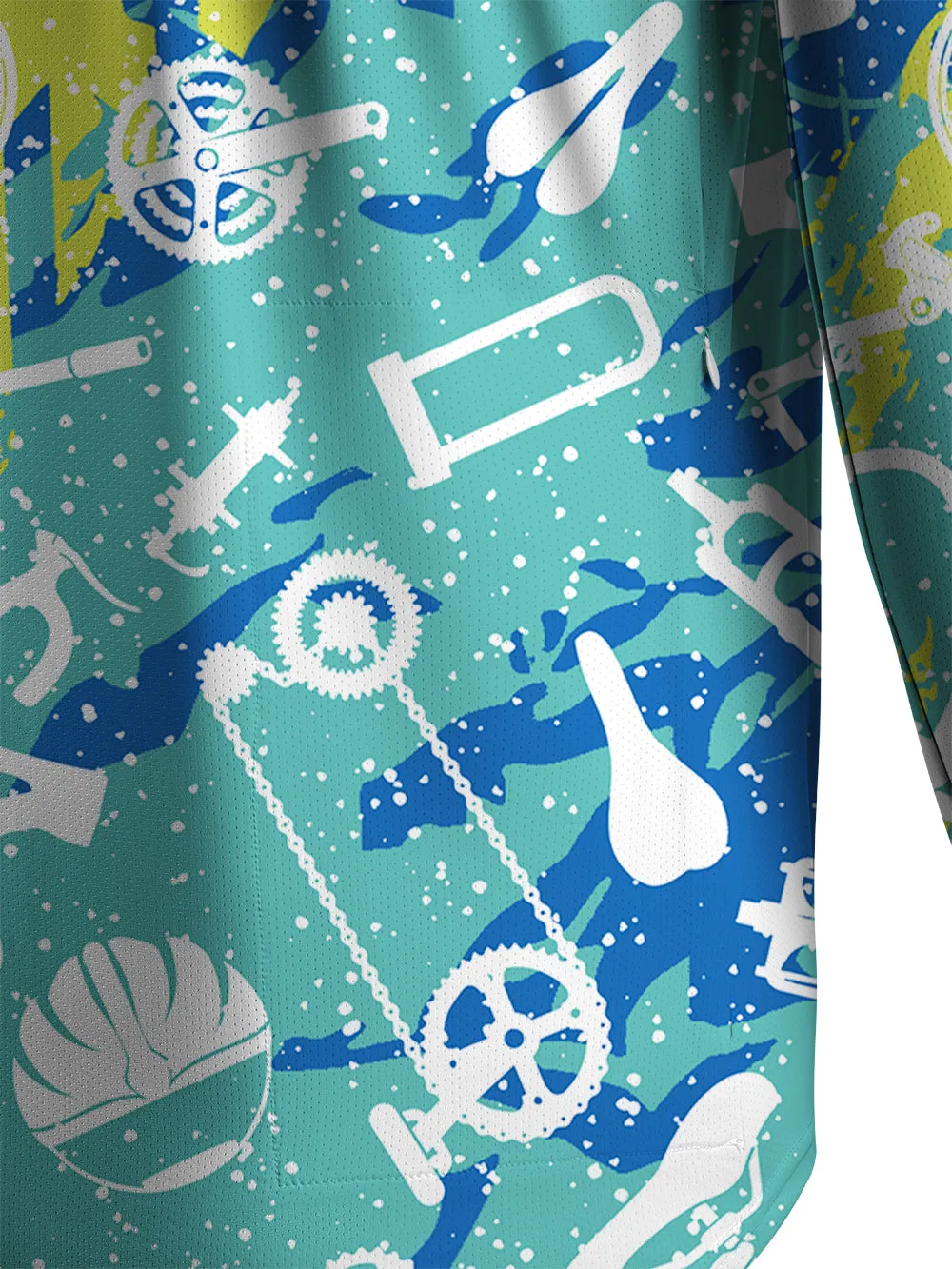 Orionride Graffiti Parts Men's Stretchy Breathable Long Sleeve Gravel Shirt sold by Orionride product image thumbnail 5