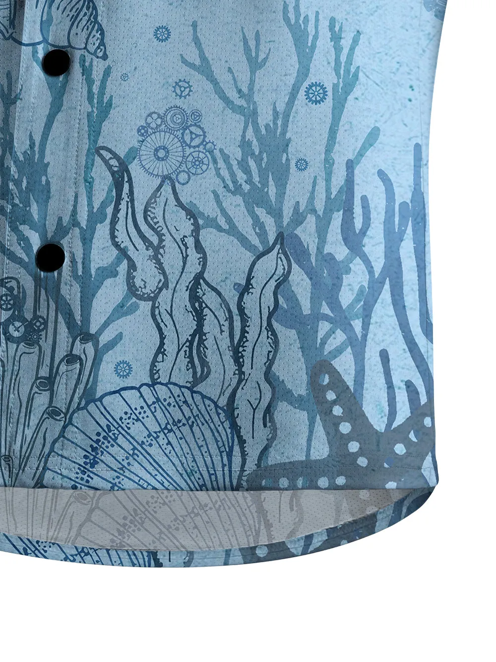 Orionride Ocean Jellyfish Men's Stretchy Breathable Long Sleeve Gravel Shirt sold by Orionride product image thumbnail 4