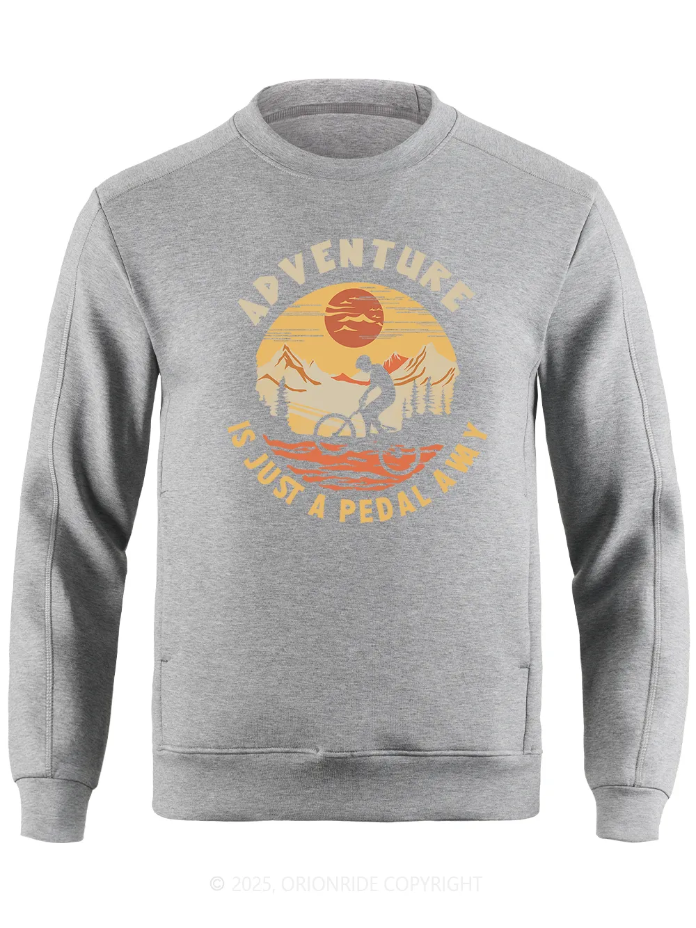 Orionride Sunset Ride Long Sleeve Bike Sweatshirt sold by Orionride product image thumbnail 3