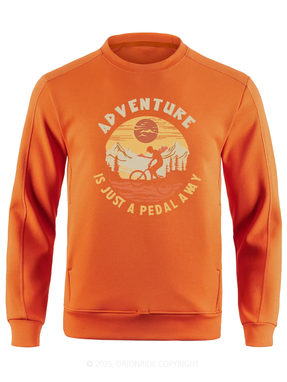 Orionride Sunset Ride Long Sleeve Bike Sweatshirt sold by Orionride product image thumbnail 4