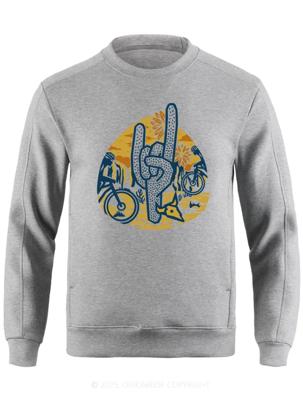 Orionride Desert Cycling Long Sleeve Bike Sweatshirt sold by Orionride