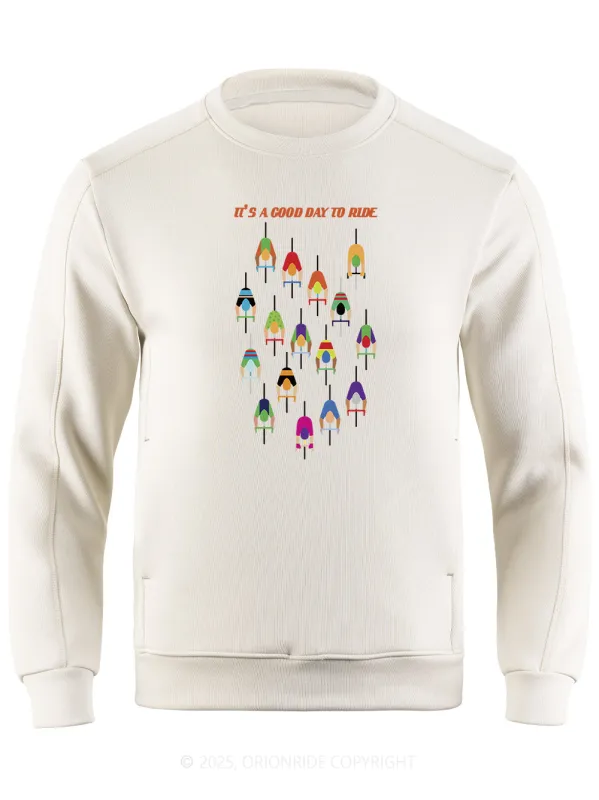 Orionride Good Day to Ride Long Sleeve Bike Sweatshirt sold by Orionride