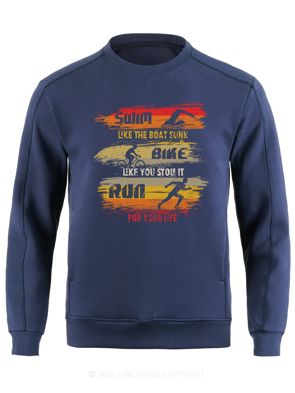 Orionride Triathlon Long Sleeve Bike Sweatshirt sold by Orionride product image thumbnail 3