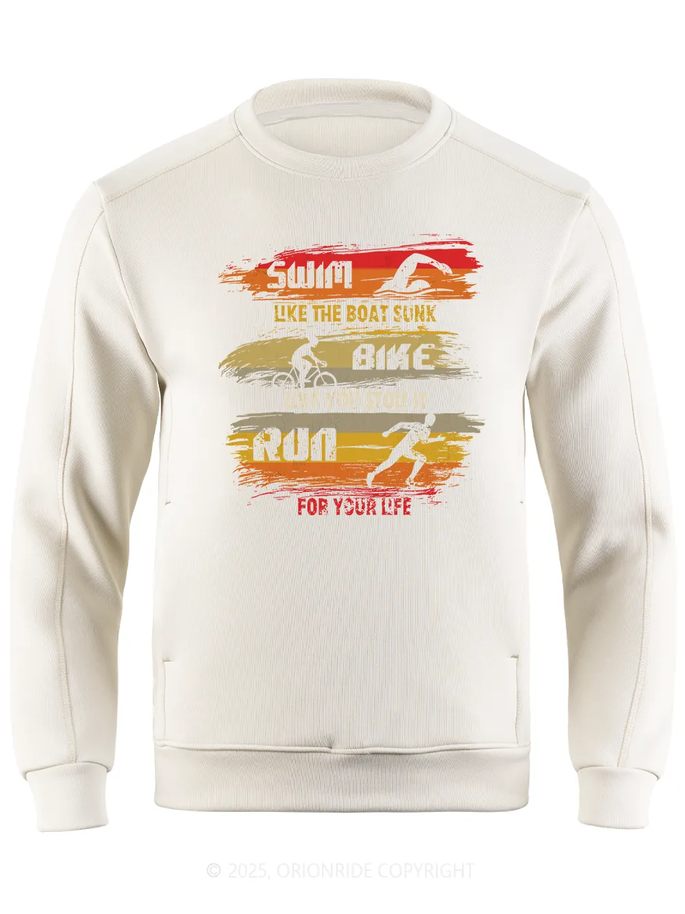 Orionride Triathlon Long Sleeve Bike Sweatshirt sold by Orionride product image thumbnail 4