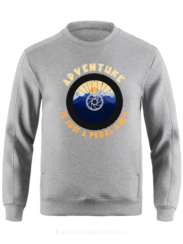 Orionride Wheel Sunset Long Sleeve Bike Sweatshirt sold by Orionride