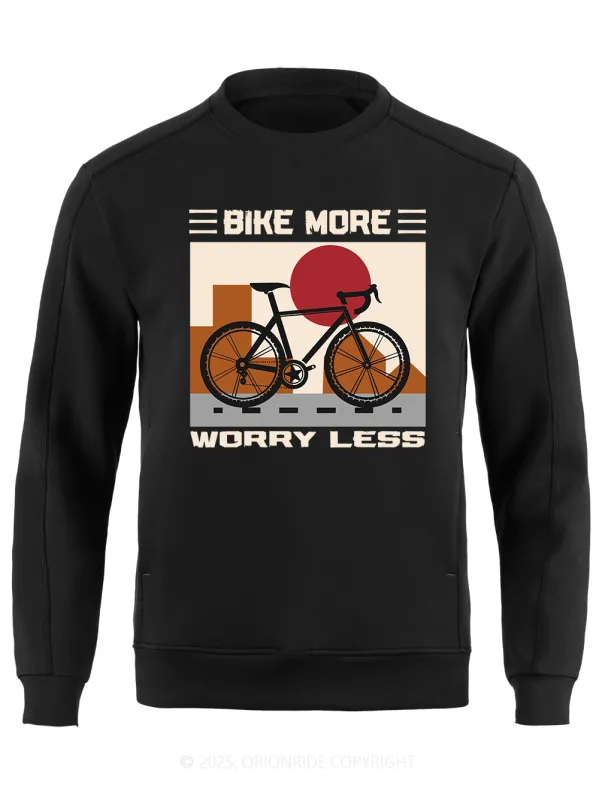 Orionride Bike More Worry Less Long Sleeve Bike Sweatshirt sold by Orionride
