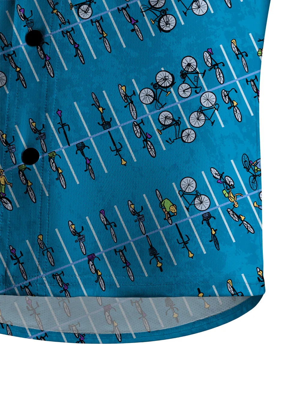 Orionride Bicycle Parking Lot Men's Stretchy Breathable Long Sleeve Gravel Shirt sold by Orionride product image thumbnail 4