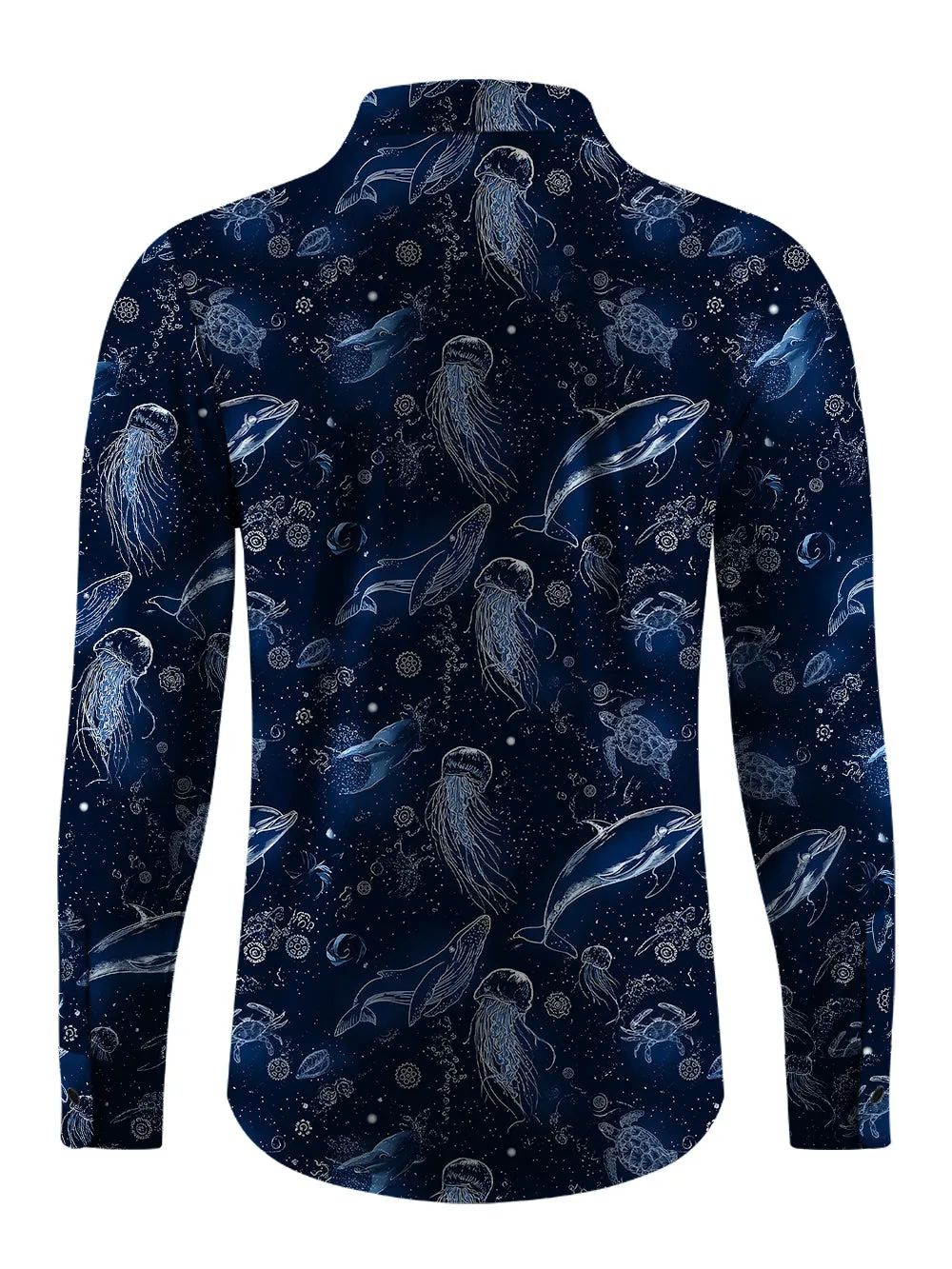 Orionride Secrets Of The Ocean Men's Stretchy Breathable Long Sleeve Gravel Shirt sold by Orionride product image thumbnail 3