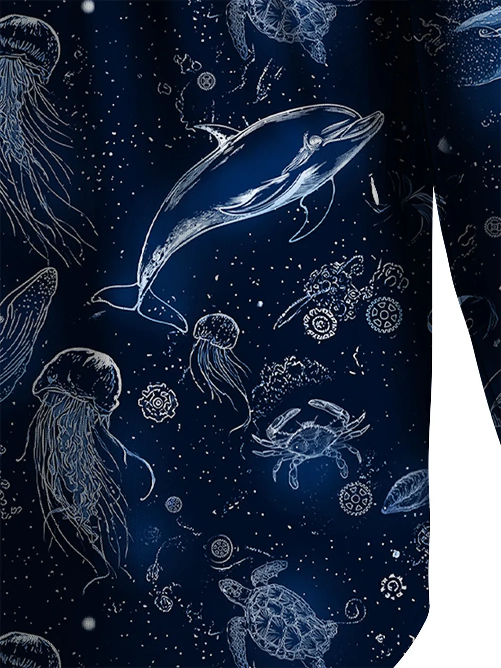 Orionride Secrets Of The Ocean Men's Stretchy Breathable Long Sleeve Gravel Shirt sold by Orionride product image thumbnail 5