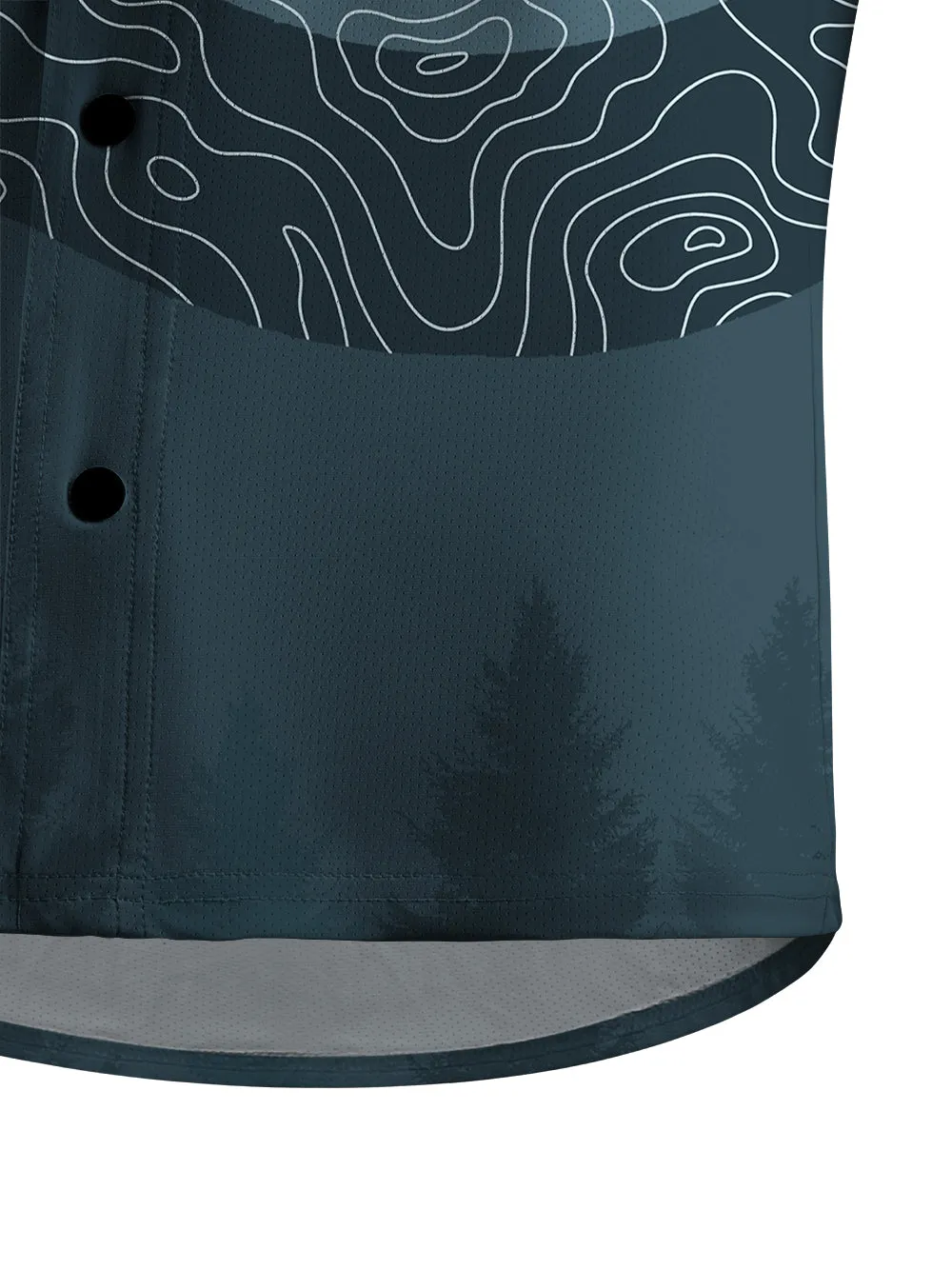 Orionride Challenging Contour Lines Men's Stretchy Breathable Long Sleeve Gravel Shirt sold by Orionride product image thumbnail 4