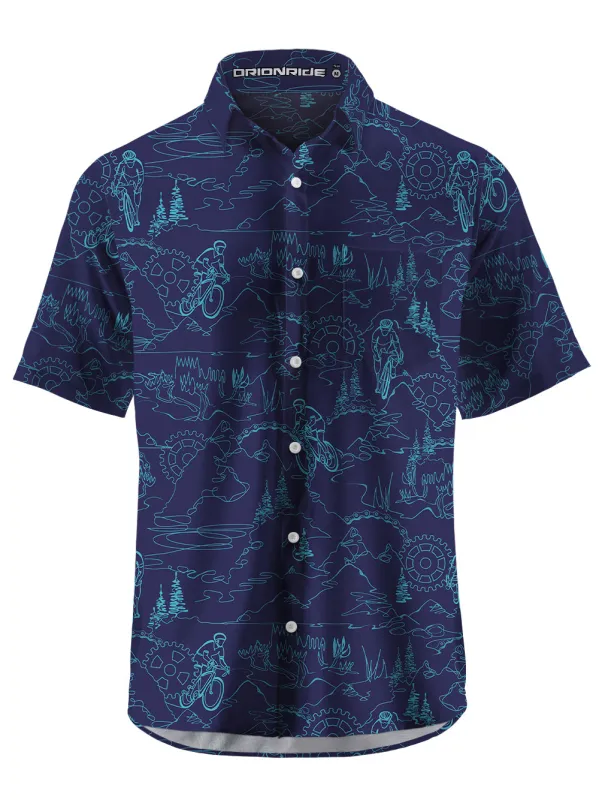 Orionride Line World Zipper Pockets Ultra Lightweight Short Sleeves Gravel Shirt sold by Orionride