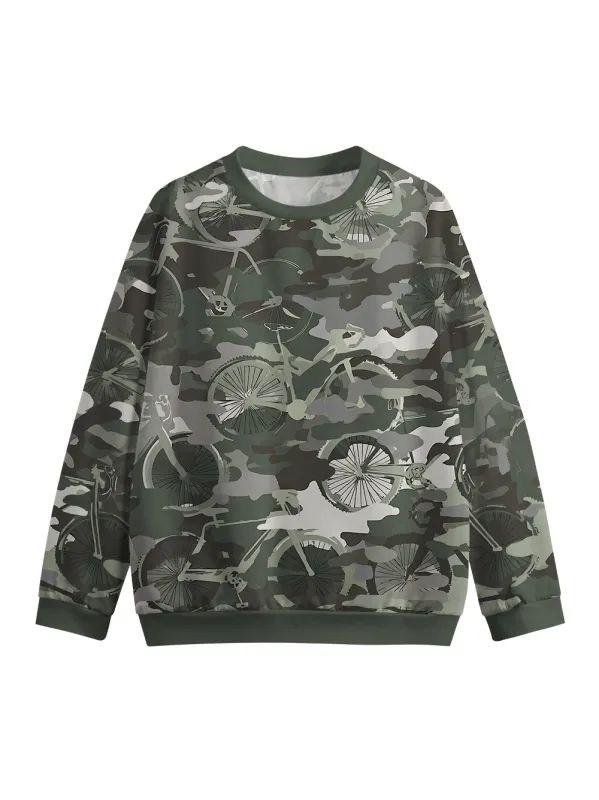Orionride Camouflage Crew Neck Pullover Sweatshirt made by Orionride