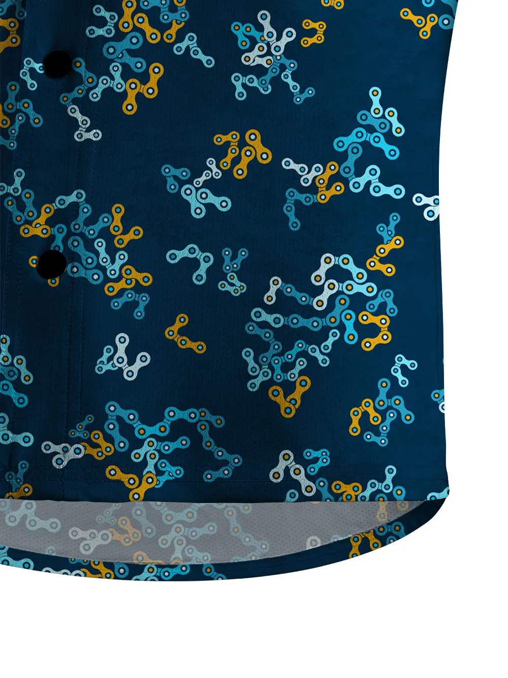 Orionride Interwoven Chains Men's Stretchy Breathable Long Sleeve Gravel Shirt sold by Orionride product image thumbnail 4