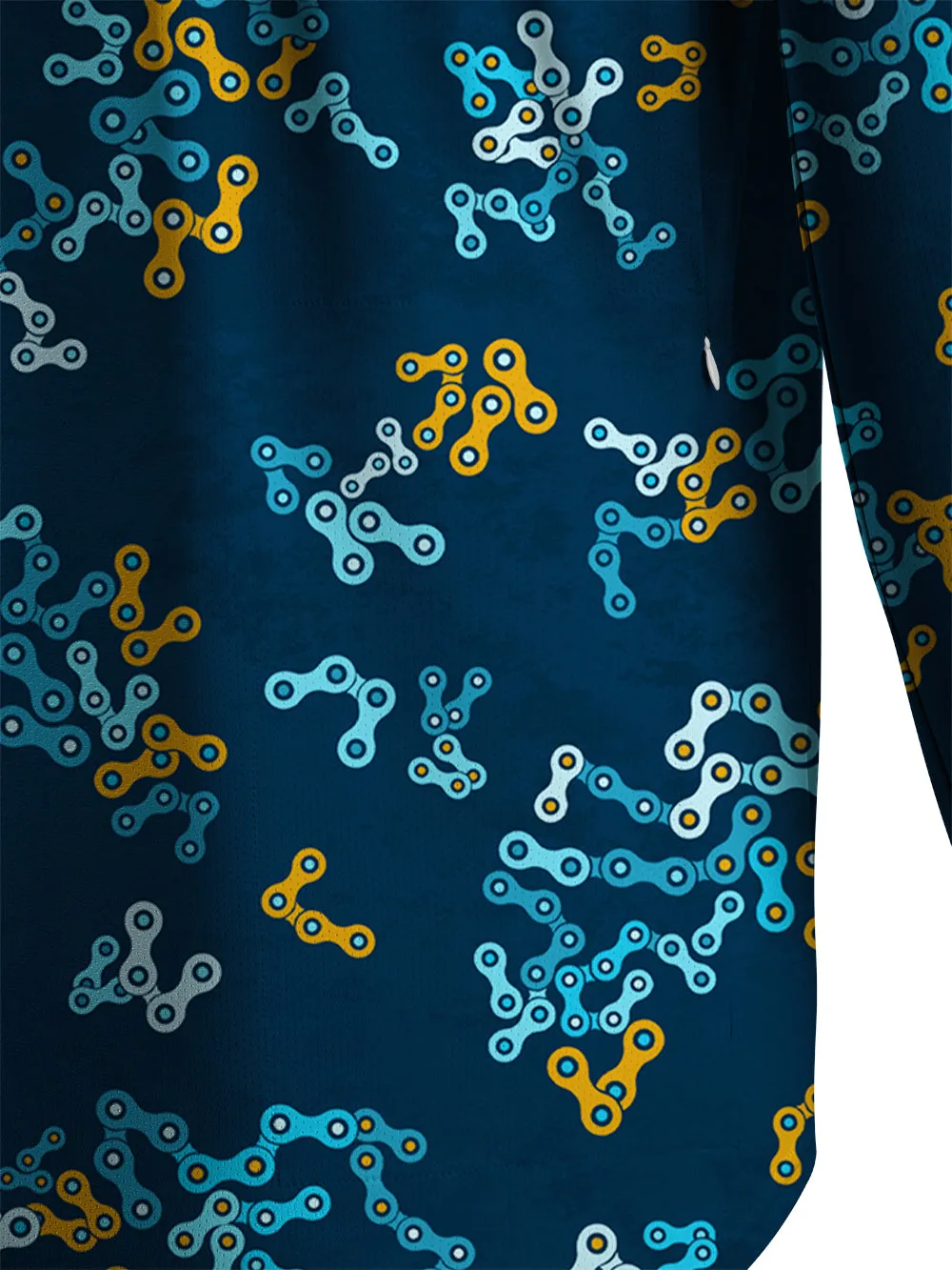 Orionride Interwoven Chains Men's Stretchy Breathable Long Sleeve Gravel Shirt sold by Orionride product image thumbnail 5