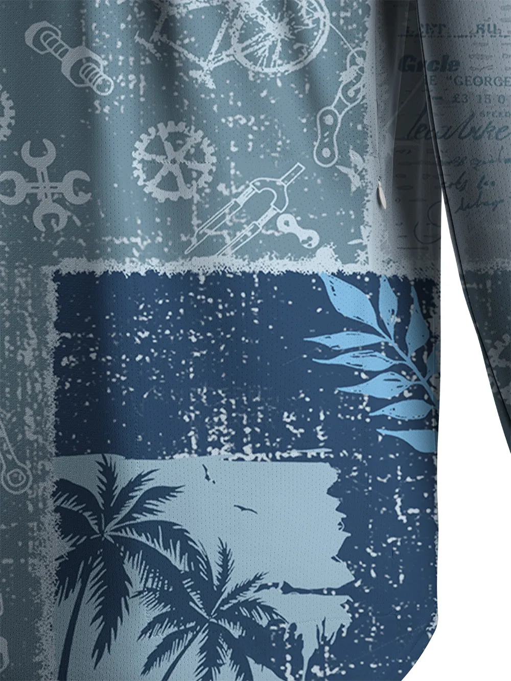 Orionride Cycling Newspaper Men's Stretchy Breathable Long Sleeve Gravel Shirt sold by Orionride product image thumbnail 5