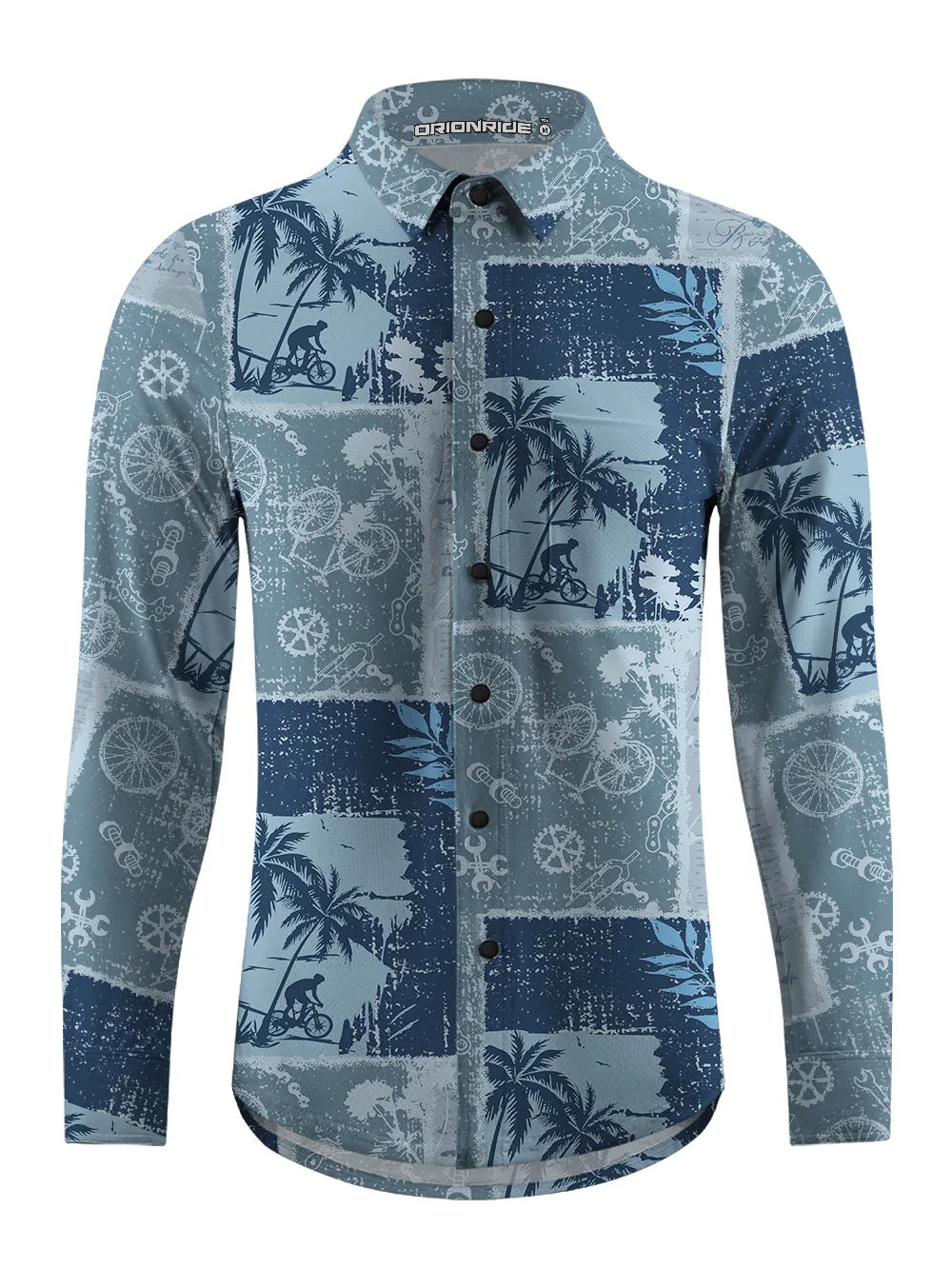 Orionride Cycling Newspaper Men's Stretchy Breathable Long Sleeve Gravel Shirt sold by Orionride