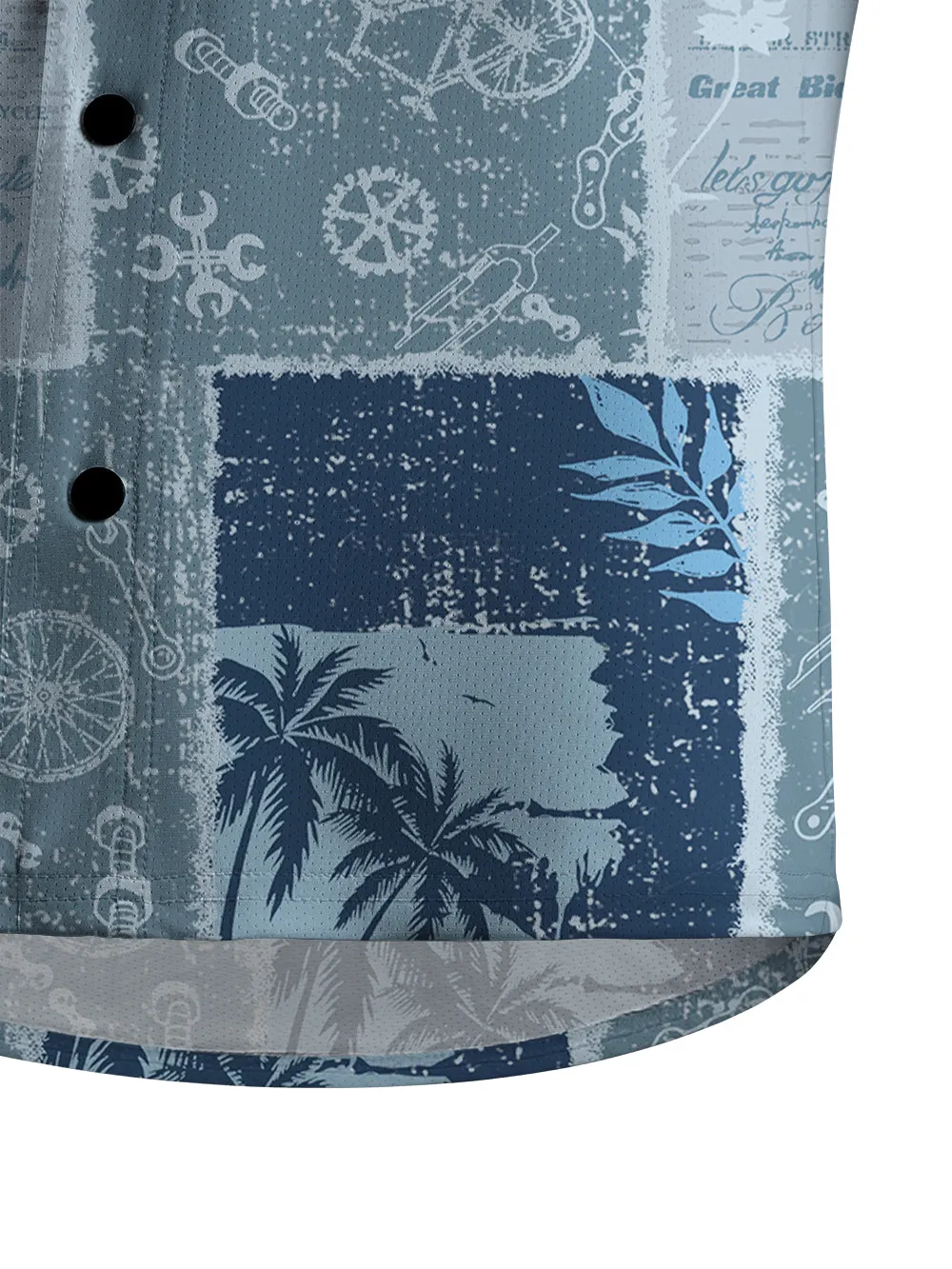 Orionride Cycling Newspaper Men's Stretchy Breathable Long Sleeve Gravel Shirt sold by Orionride product image thumbnail 4