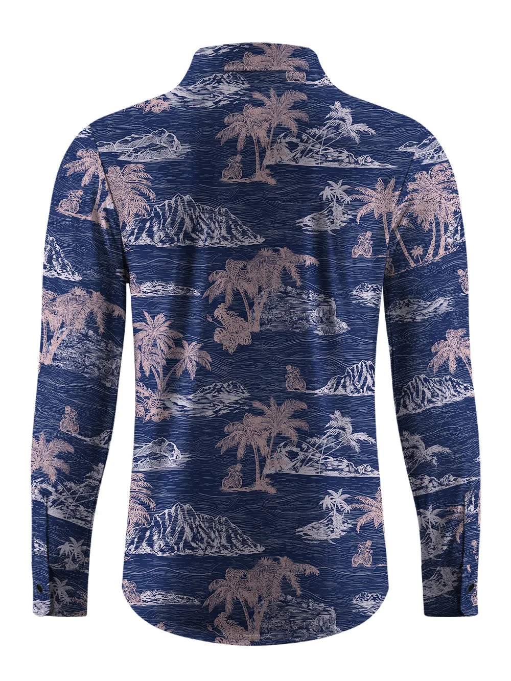 Orionride Secluded Island Men's Stretchy Breathable Long Sleeve Gravel Shirt sold by Orionride product image thumbnail 3