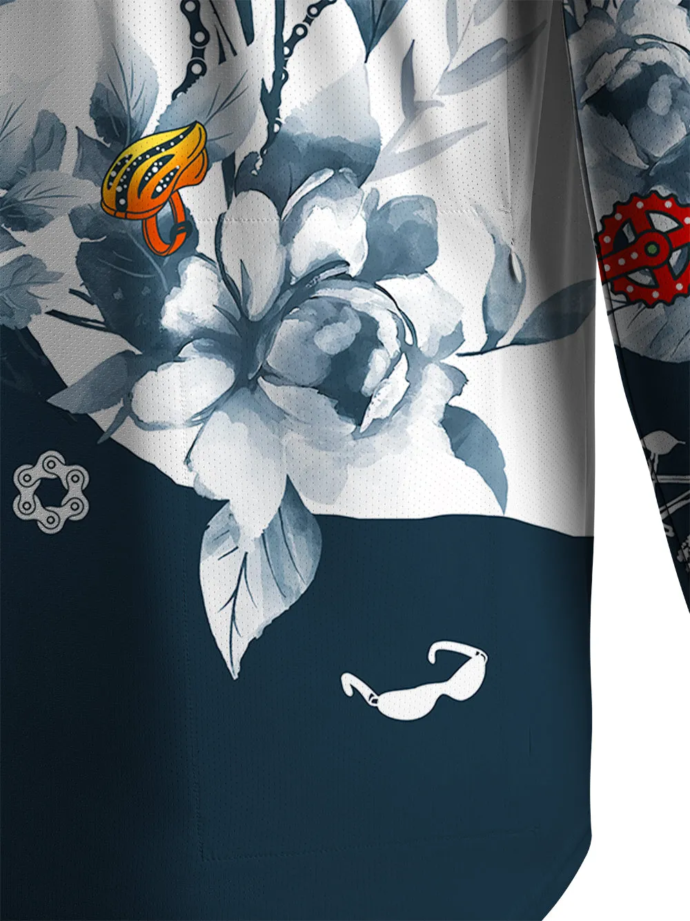 Orionride Ink Painting Men's Stretchy Breathable Long Sleeve Gravel Shirt sold by Orionride product image thumbnail 5