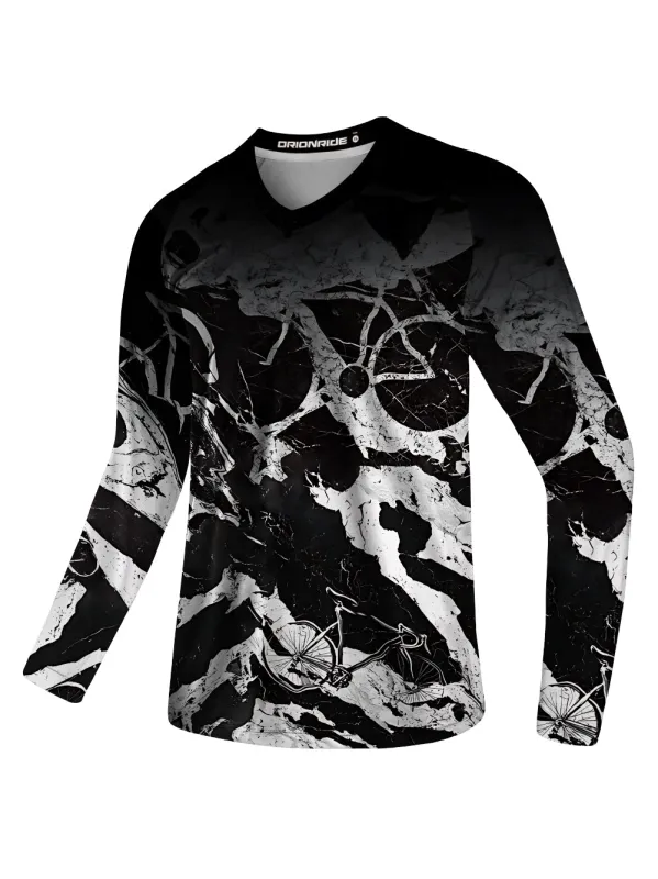 Orionride Abstract Bicycle Long Sleeve Downhill Jersey sold by Orionride