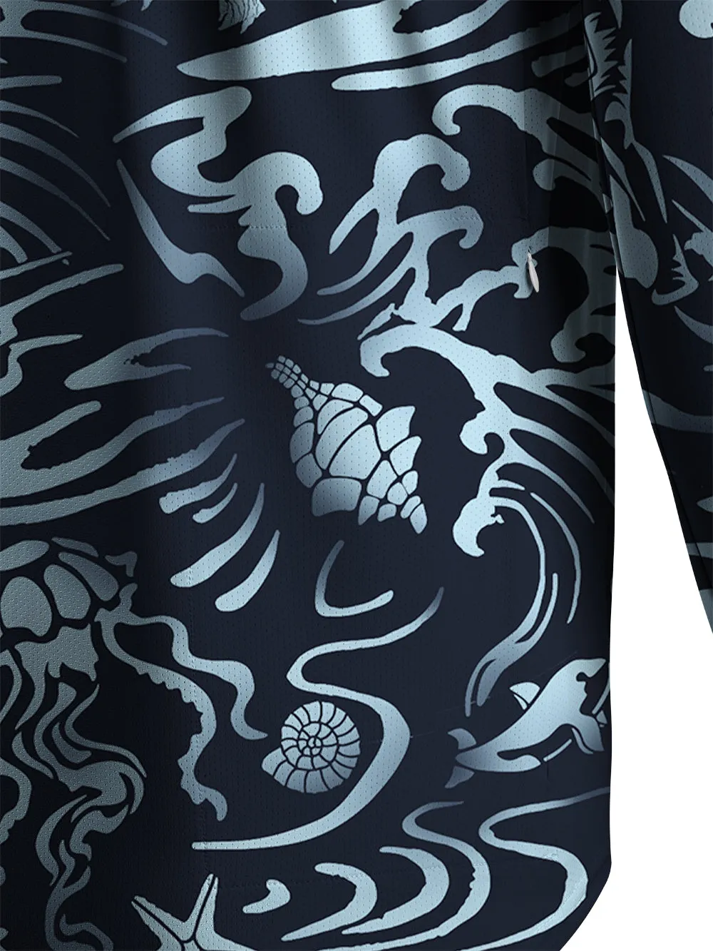 Orionride Ocean Legend Men's Stretchy Breathable Long Sleeve Gravel Shirt sold by Orionride product image thumbnail 5