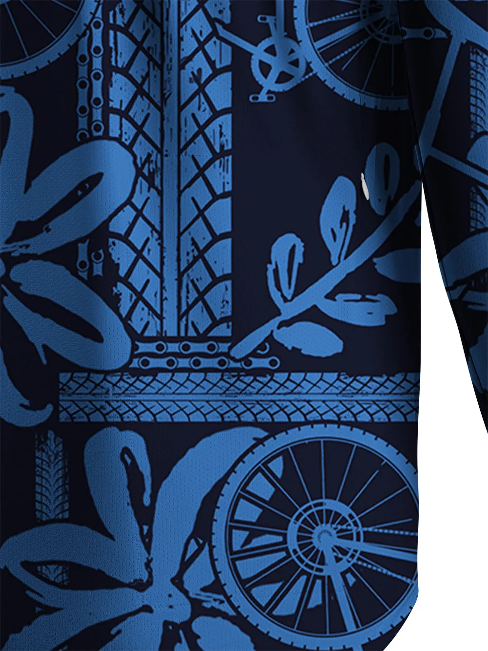 Orionride Wheel Marks Men's Stretchy Breathable Long Sleeve Gravel Shirt sold by Orionride product image thumbnail 5