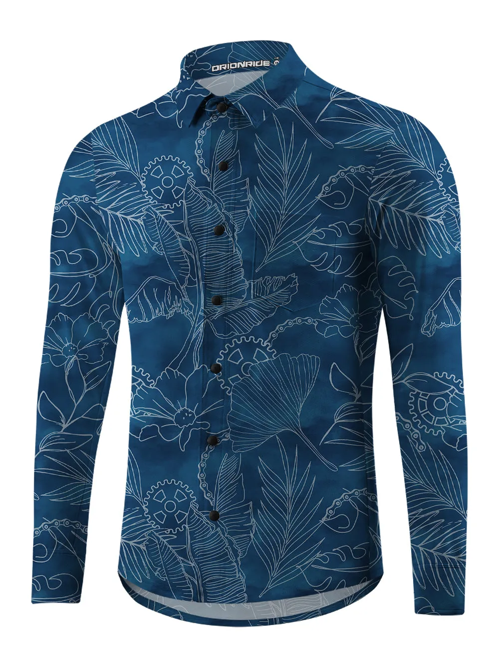 Orionride Line Gear Men's Stretchy Breathable Long Sleeve Gravel Shirt sold by Orionride product image thumbnail 2