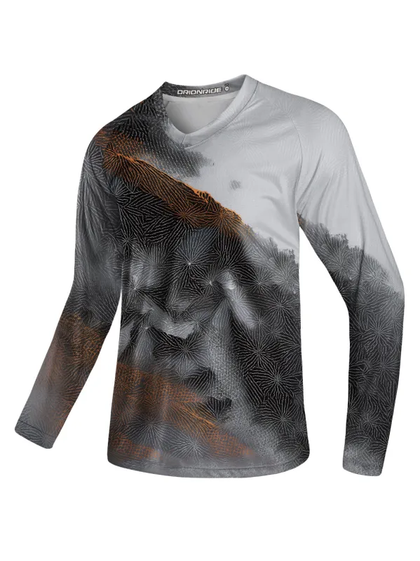 Orionride Towering Mountains Long Sleeve Downhill Jersey sold by Orionride