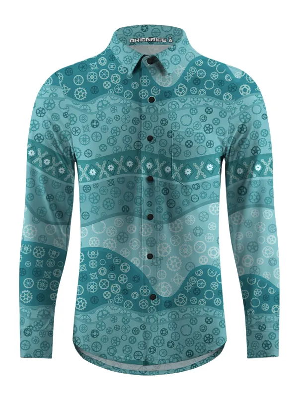 Orionride Wave Gear Men's Stretchy Breathable Long Sleeve Gravel Shirt sold by Orionride