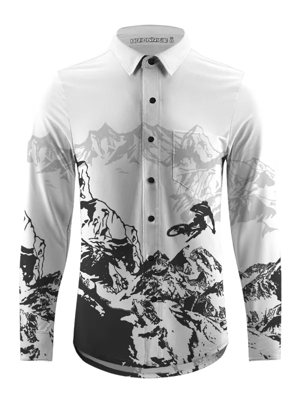 Orionride Hill Racing Men's Stretchy Breathable Long Sleeve Gravel Shirt sold by Orionride