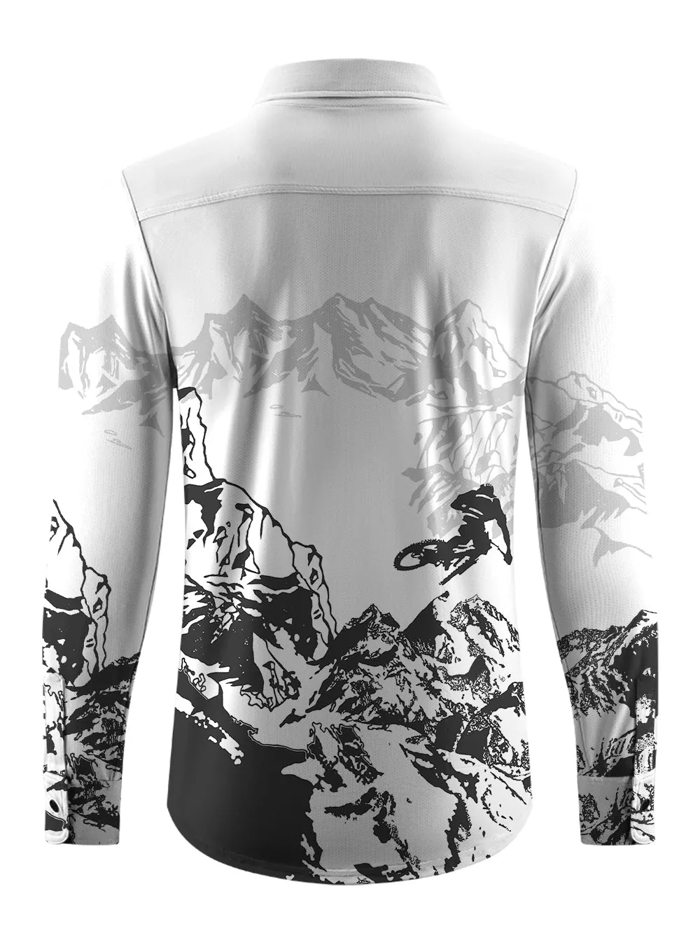 Orionride Hill Racing Men's Stretchy Breathable Long Sleeve Gravel Shirt sold by Orionride product image thumbnail 3