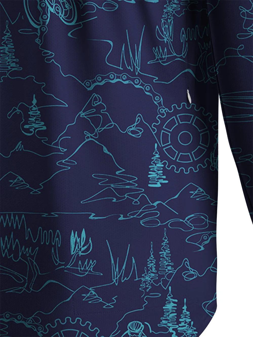 Orionride Line World Men's Stretchy Breathable Long Sleeve Gravel Shirt sold by Orionride product image thumbnail 5