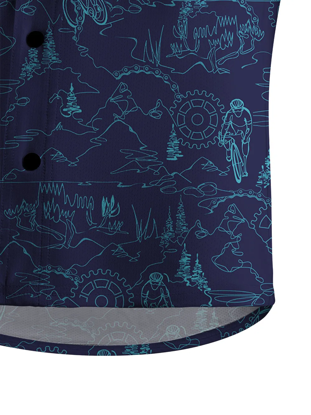 Orionride Line World Men's Stretchy Breathable Long Sleeve Gravel Shirt sold by Orionride product image thumbnail 4