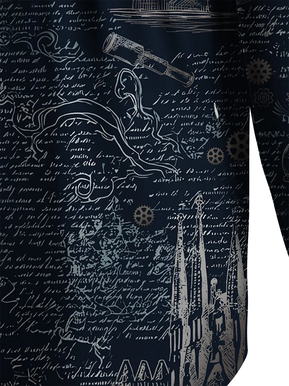 Orionride Paris News Men's Stretchy Breathable Long Sleeve Gravel Shirt sold by Orionride product image thumbnail 5