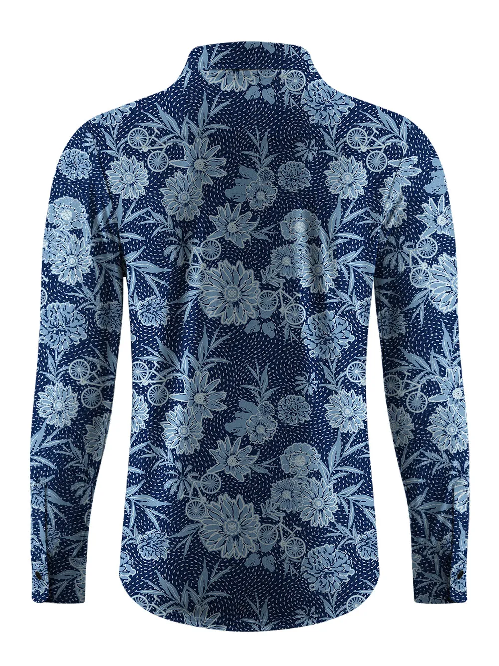 Orionride Flower Room Men's Stretchy Breathable Long Sleeve Gravel Shirt sold by Orionride product image thumbnail 3
