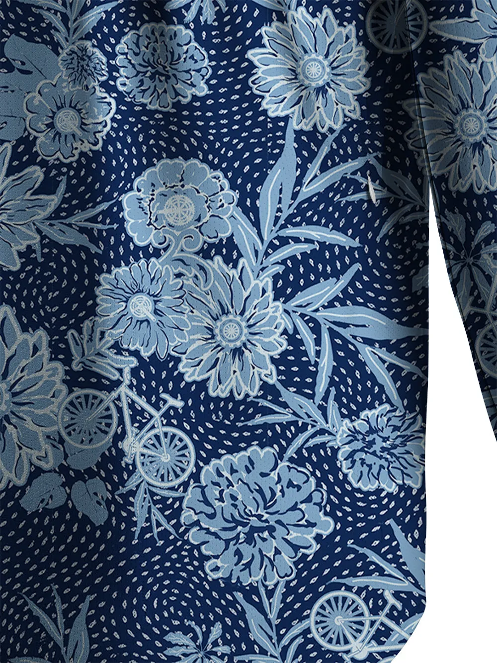 Orionride Flower Room Men's Stretchy Breathable Long Sleeve Gravel Shirt sold by Orionride product image thumbnail 5