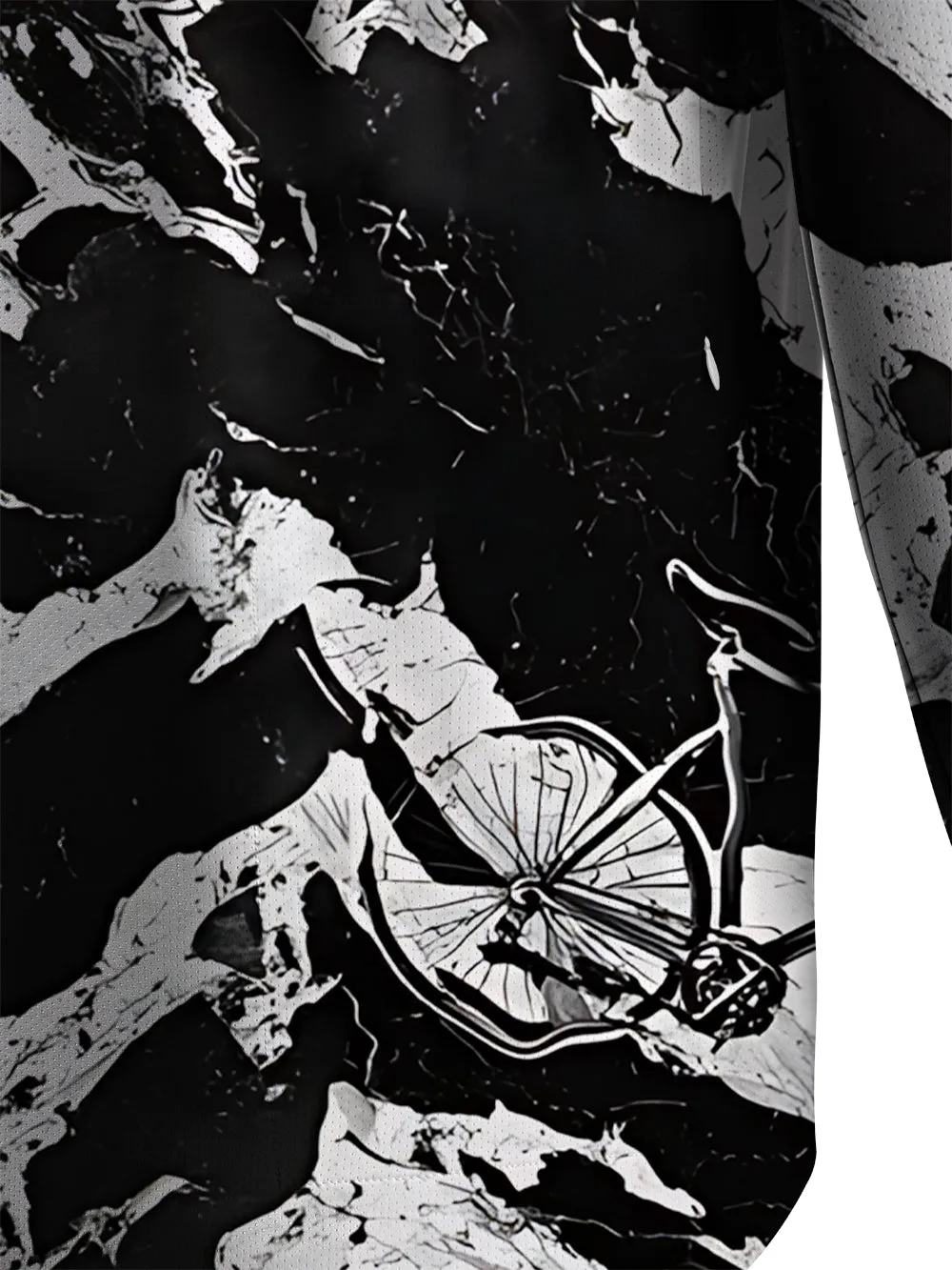 Orionride Abstract Bicycle Men's Stretchy Breathable Long Sleeve Gravel Shirt sold by Orionride product image thumbnail 5