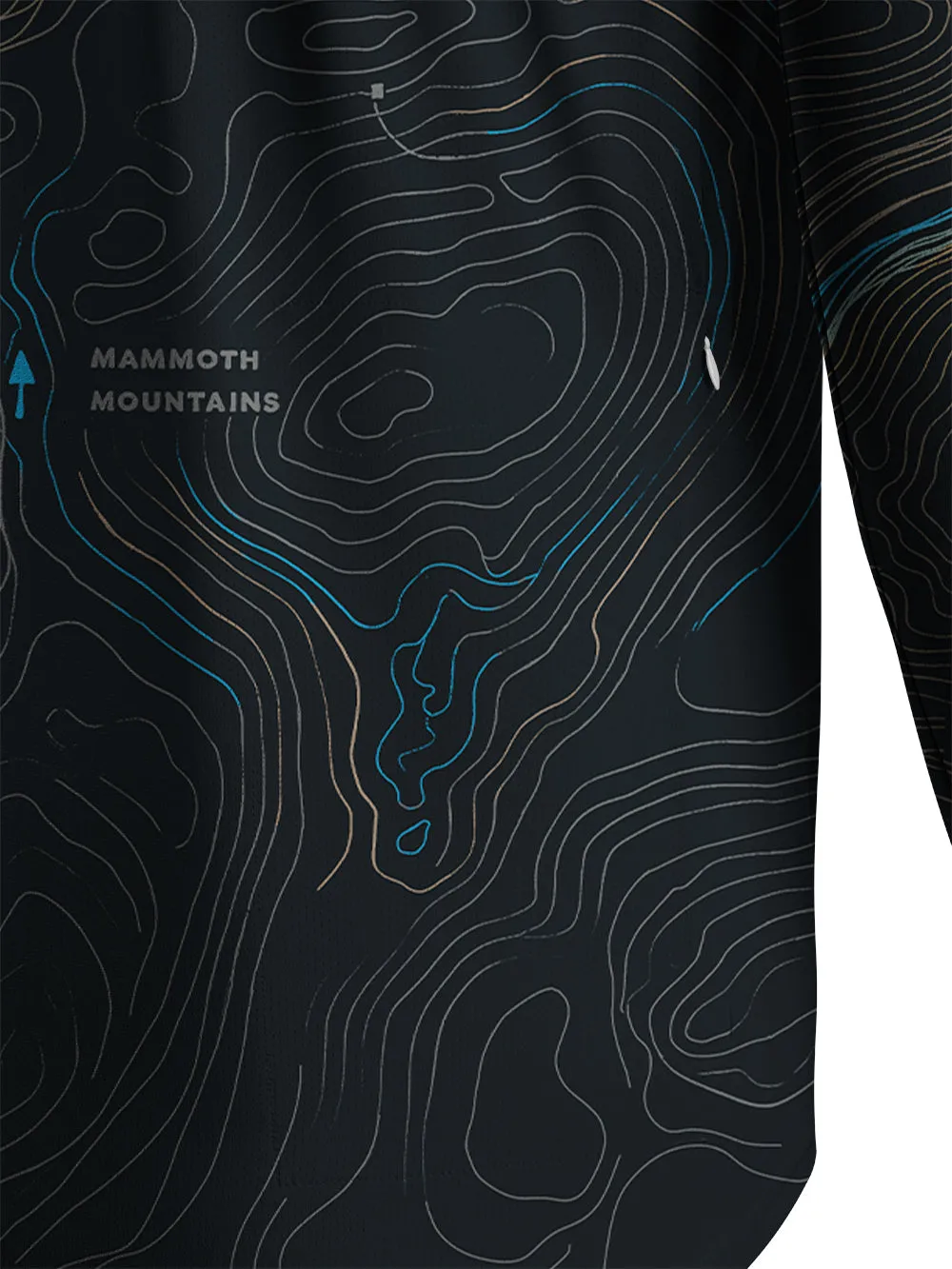 Orionride Panoramic Map Men's Stretchy Breathable Long Sleeve Gravel Shirt sold by Orionride product image thumbnail 5