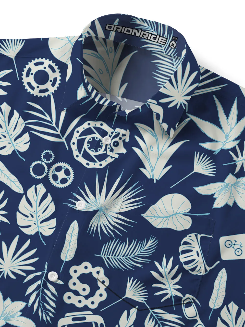 Orionride Short Sleeves Monstera Chain Zipper Pockets Ultra Lightweight Gravel Shirt sold by Orionride product image thumbnail 4