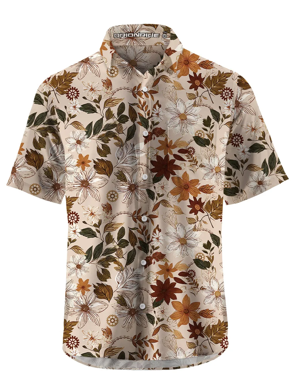 Orionride Maple Leaf Zipper Pockets Ultra Lightweight Short Sleeves Gravel Shirt sold by Orionride