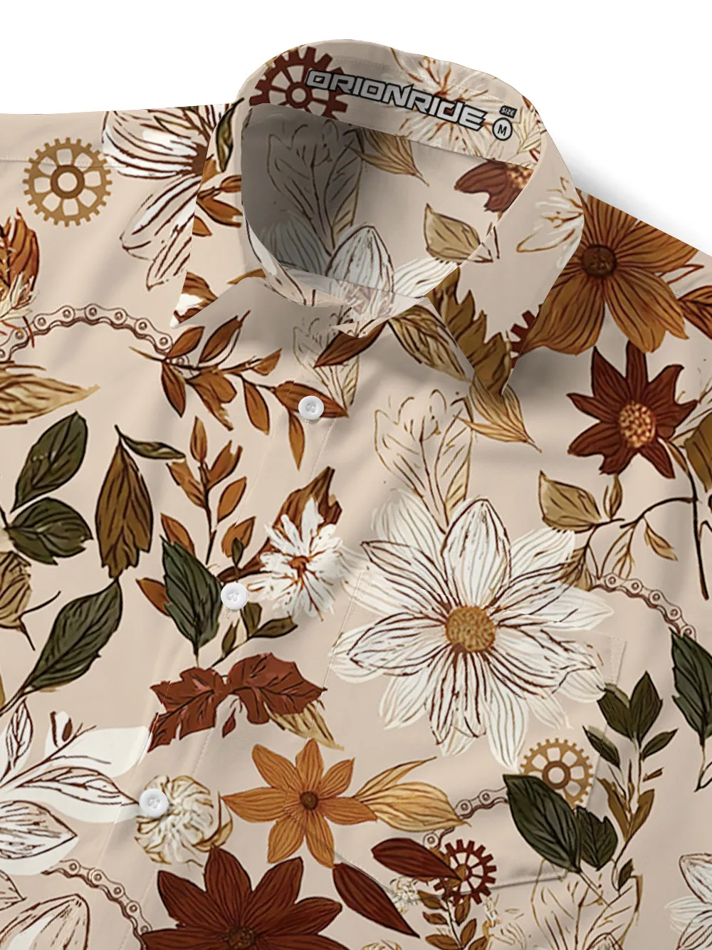 Orionride Maple Leaf Zipper Pockets Ultra Lightweight Short Sleeves Gravel Shirt sold by Orionride product image thumbnail 5