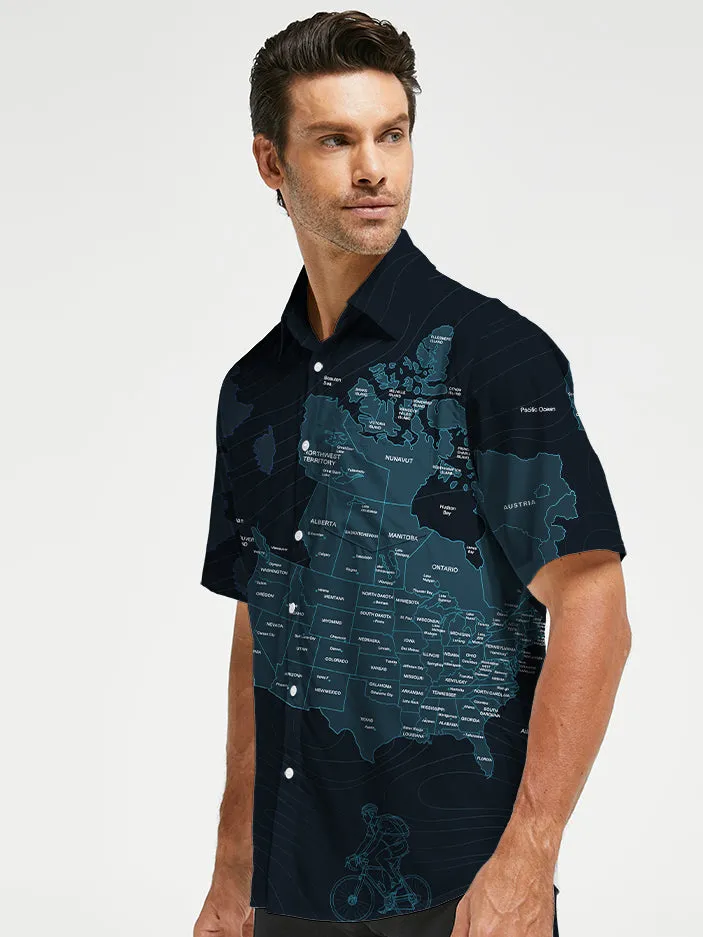 Orionride Travel Around The World Zipper Pockets Ultra Lightweight Short Sleeves Gravel Shirt sold by Orionride product image thumbnail 2