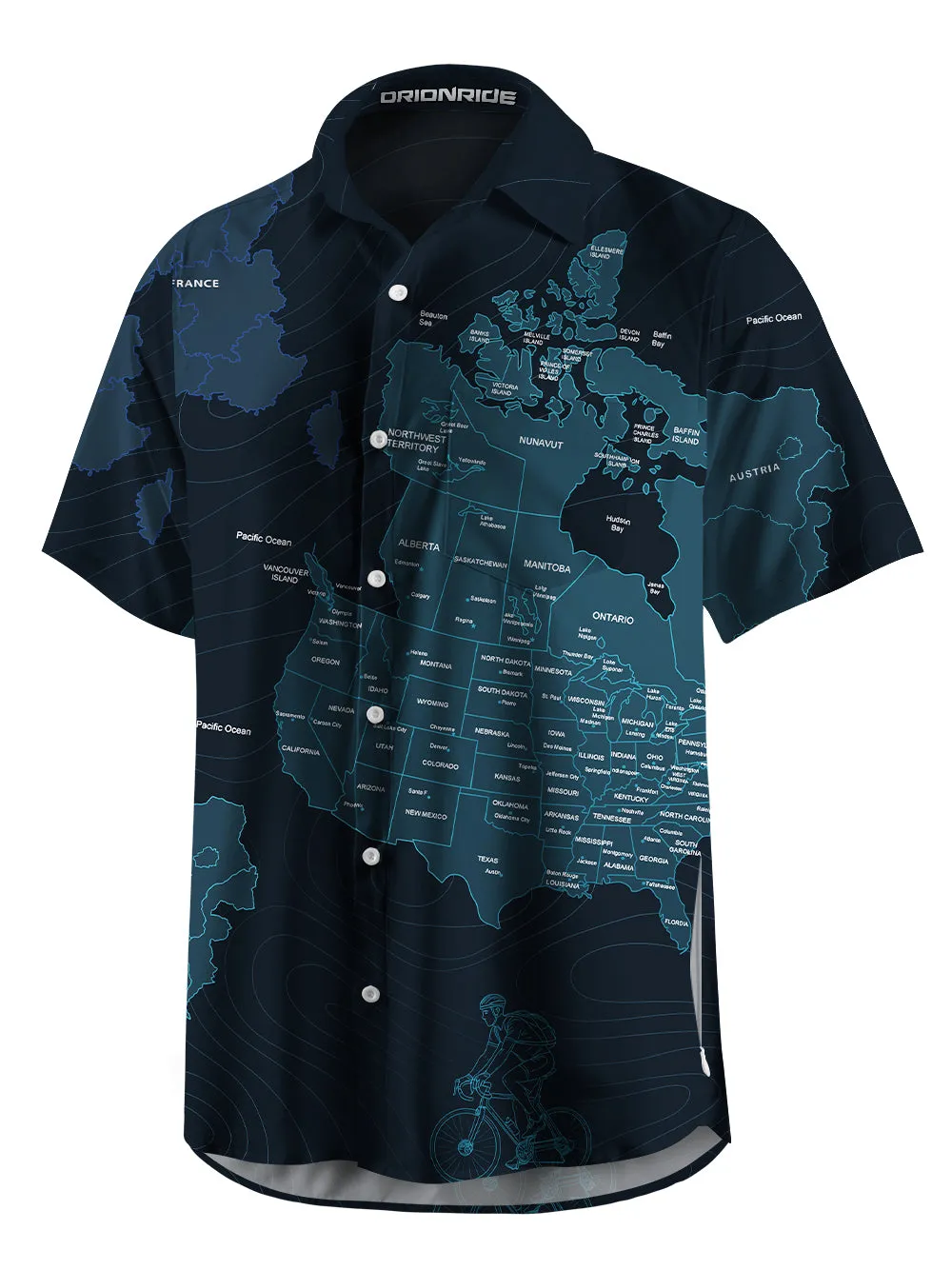 Orionride Travel Around The World Zipper Pockets Ultra Lightweight Short Sleeves Gravel Shirt sold by Orionride product image thumbnail 3