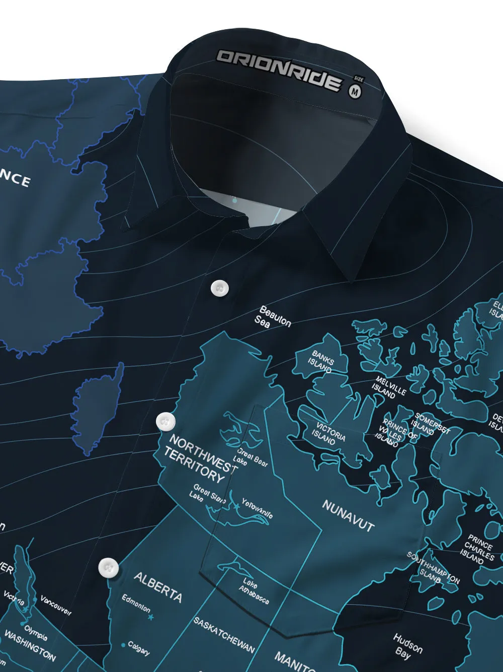 Orionride Travel Around The World Zipper Pockets Ultra Lightweight Short Sleeves Gravel Shirt sold by Orionride product image thumbnail 5