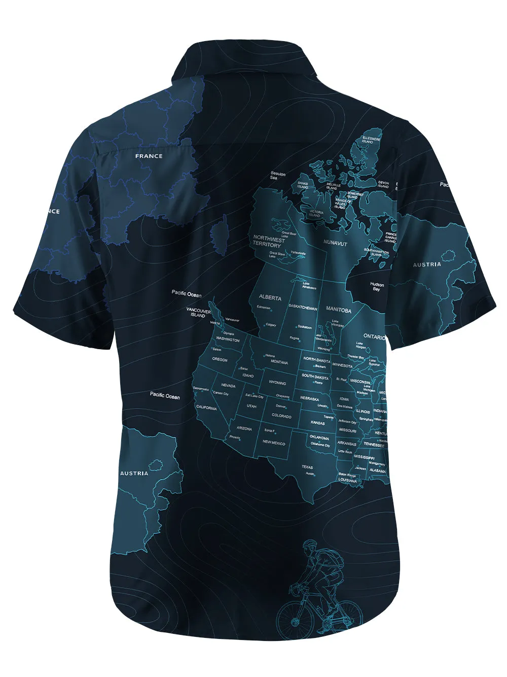 Orionride Travel Around The World Zipper Pockets Ultra Lightweight Short Sleeves Gravel Shirt sold by Orionride product image thumbnail 4